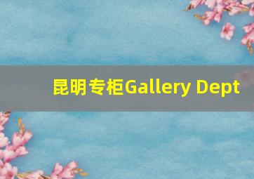 昆明专柜Gallery Dept